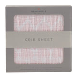 Matchstick Hearts Crib Sheet