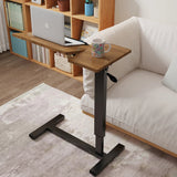 Adjustable Overbed Table with Wheels Split Top Tilting Bedside Bed