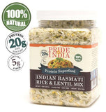 Indian White Basmati Rice & Lentil Kitchari Mix - Protein Superfood
