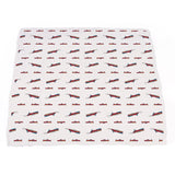 Vintage Steam Trains and Blue Stripe Bamboo Muslin Newcastle Blanket